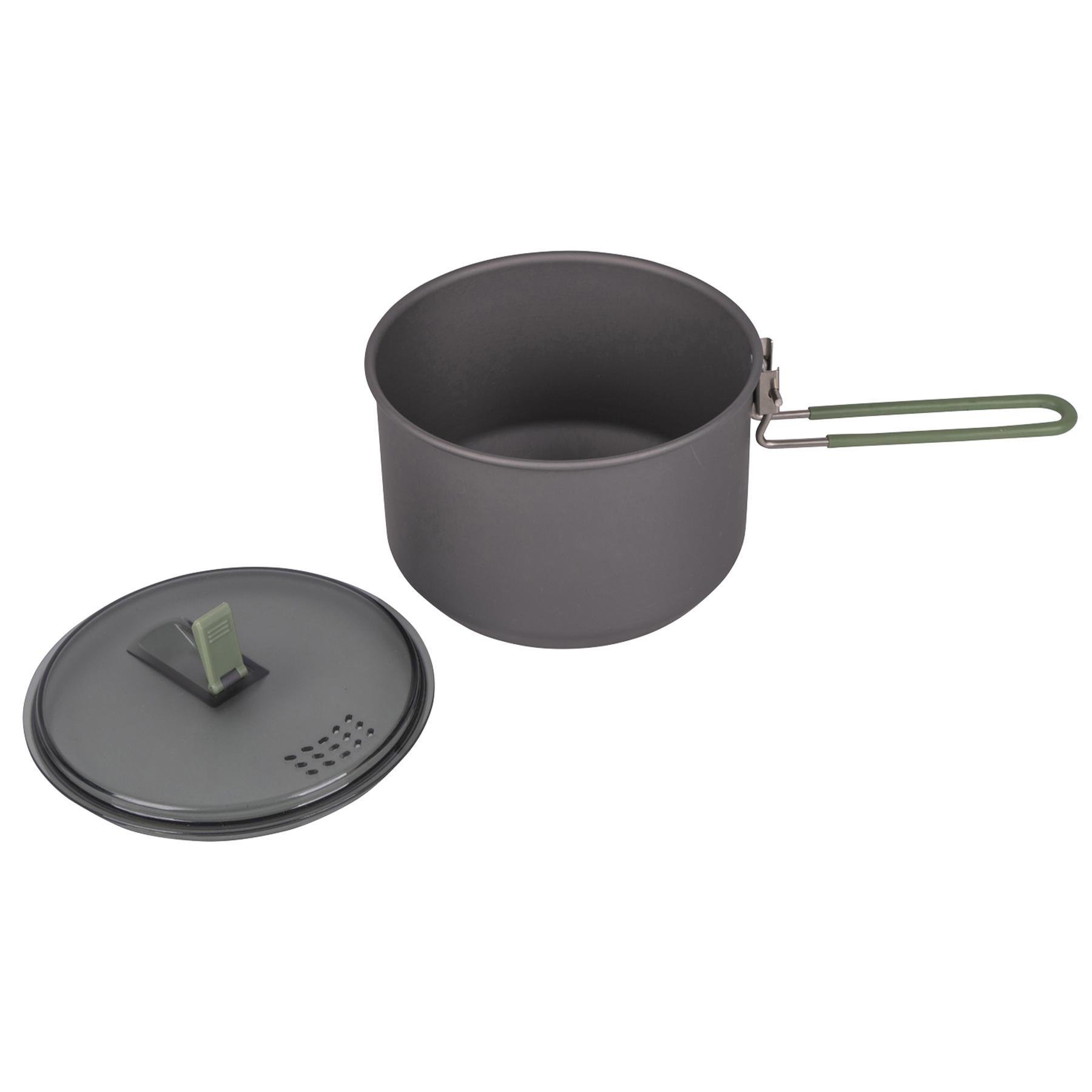 Кастрюля Bo-Camp Explorer Hard Anodized 1L Grey/Green (2200236) - фото 3