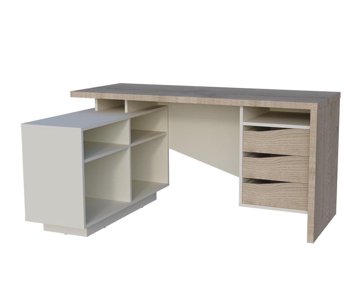 Письменный стол Intarsio CONNECT 3 L SK 157x78 см Дуб кремона котта/Стоун бежевый (28710917) Письменный стол Intarsio CONNECT 3 L SK 157x78 см Дуб кремона котта/Стоун бежевый (28710917)