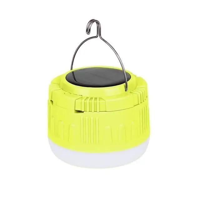 Лампа прожектор светодиодная солнечная для кемпинга 30W аккумуляторная c USB портом и функцией зарядки телефона