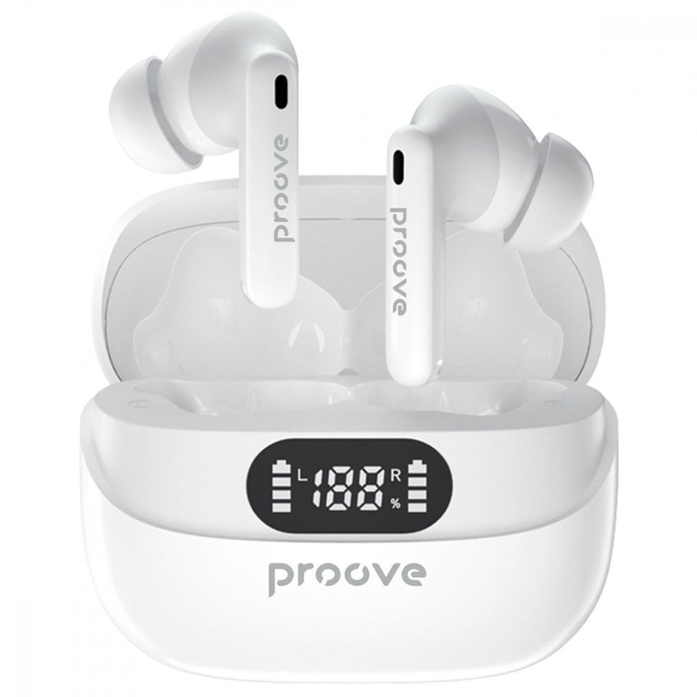 Наушники беспроводные Proove Digital Pro TWS with ANC APP White (612140003)