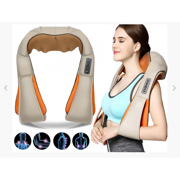 Массажер для шеи/плеч/спины с ИК-прогревом Massager of Neck Kneading (234577685) - фото 4