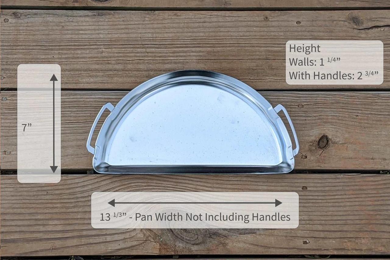 Піддон сталевий SnS Mini Drip Pan для грилів 47 см (2440360116) - фото 3 Піддон сталевий SnS Mini Drip Pan для грилів 47 см (2440360116) - фото 3