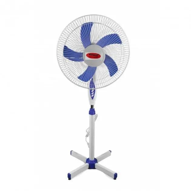 Вентилятор підлоговий WX1612 на 5 лопатей Біло-синій (372399) Вентилятор підлоговий WX1612 на 5 лопатей Біло-синій (372399)