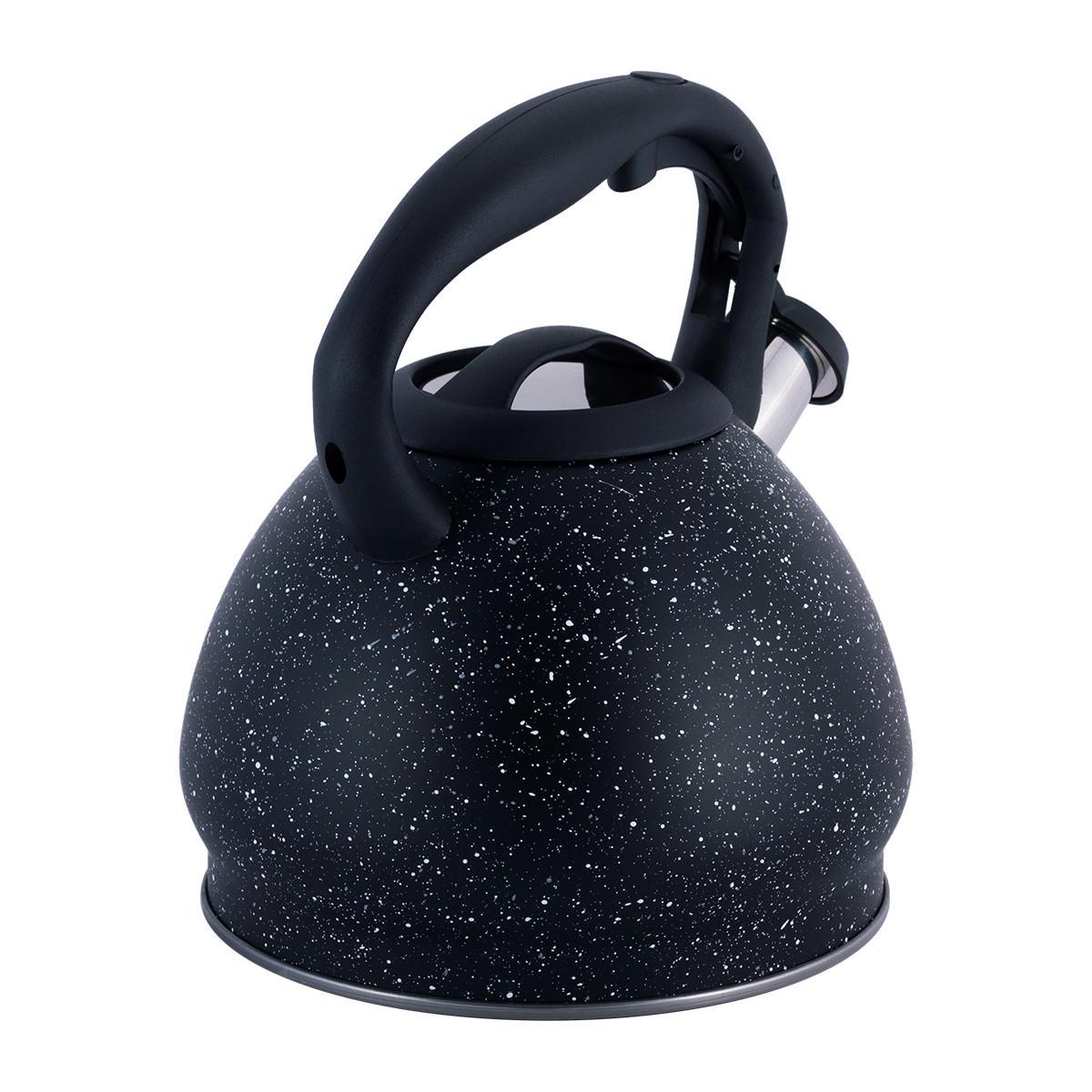 Чайник со свистком Kamille KM-1086 из нержавеющей стали и нейлоновой ручкой 2,7 л Черный мрамор (150-84-1086) - фото 7 Чайник со свистком Kamille KM-1086 из нержавеющей стали и нейлоновой ручкой 2,7 л Черный мрамор (150-84-1086) - фото 7