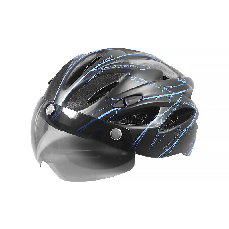Шлем велосипедный Helmet 258 Black + Blue защитный велошлем Шлем велосипедный Helmet 258 Black + Blue защитный велошлем
