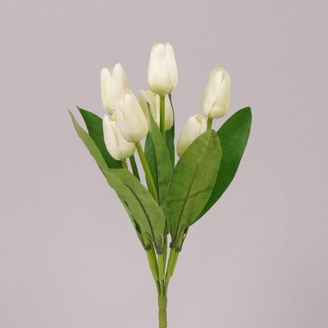Букет тюльпанов искусственный Flora Белый (71498)