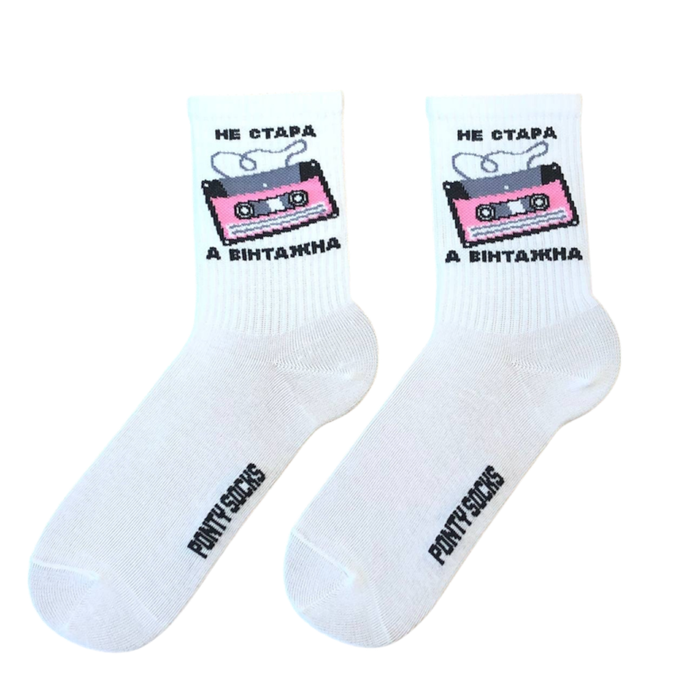 Шкарпетки Вінтажна р. 36-40 Білий (946341018650)