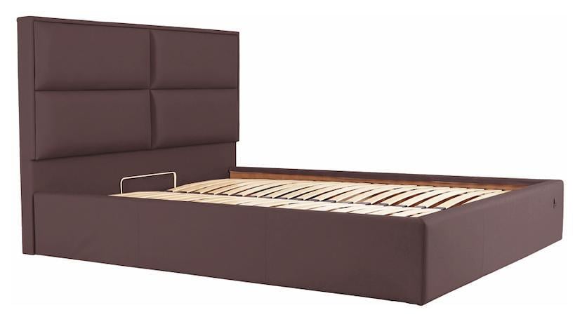 Кровать-подиум SheffieldNew Design Standart экокожа 120х190 см Темно-коричневый Кровать-подиум SheffieldNew Design Standart экокожа 120х190 см Темно-коричневый