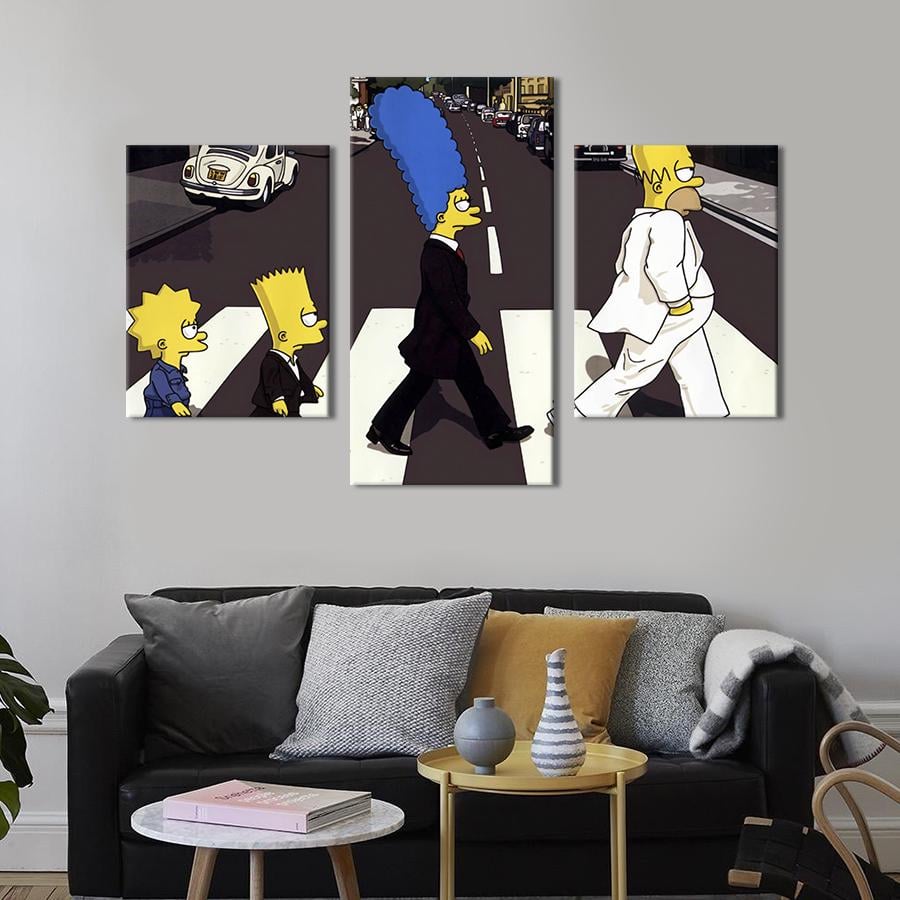Картина для интерьера Культовые Симпсоны 141x90 см (740-32)
