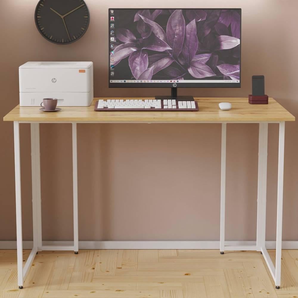 Компьютерный стол Ferrum-decor Ханна ДСП 32 мм 75x120x60 см Белый/Дуб Артизан (FRD-106214)