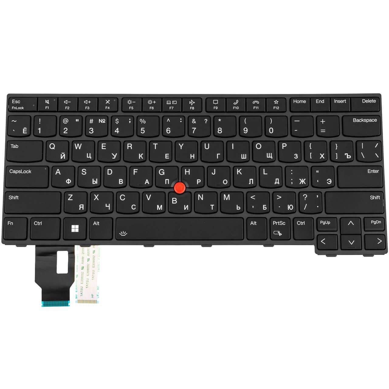 Клавиатура для ноутбука Lenovo ThinkPad P14s Gen 3 с подсветкой клавиш (5N21D68027)