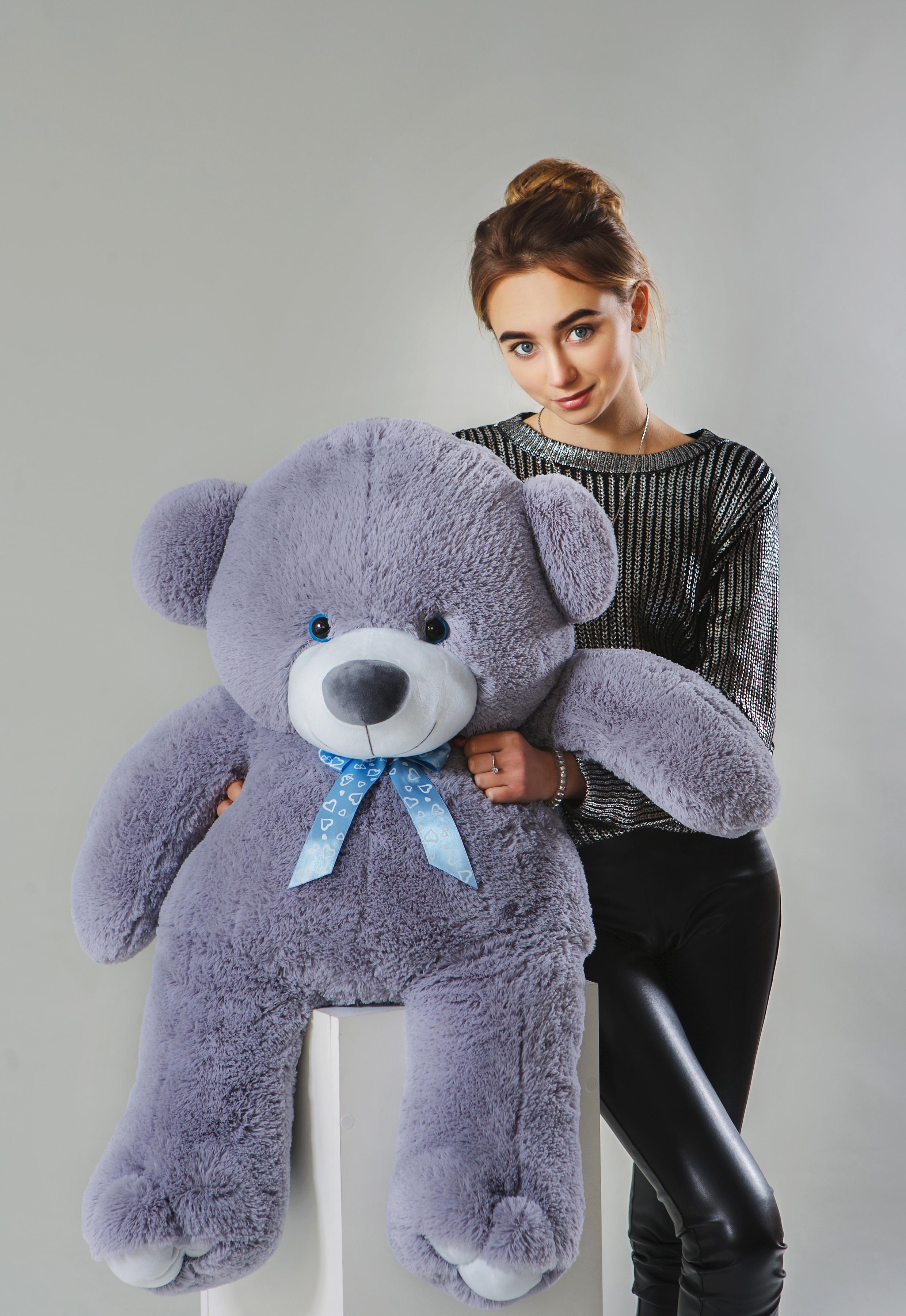 Медведь плюшевый HappyDays Ветли 1,3 м Серый (Vetli13008)