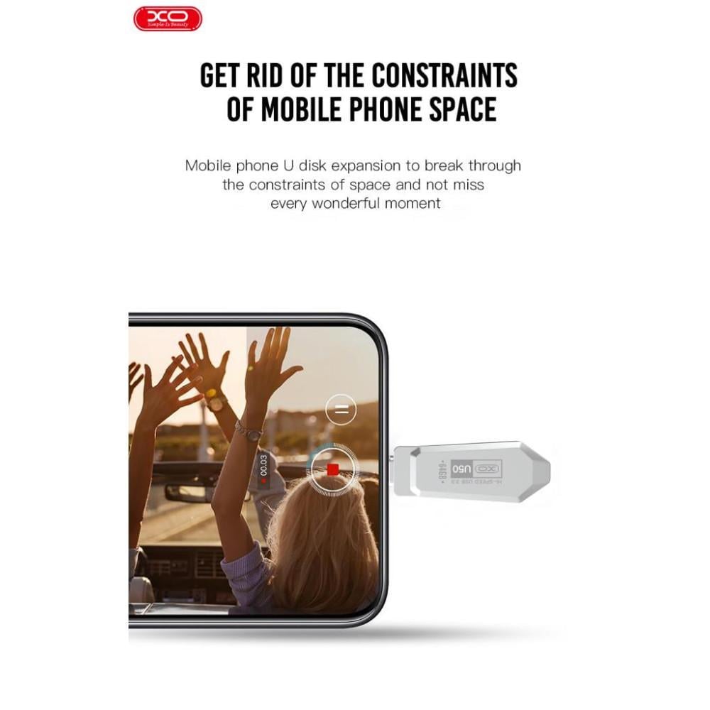 Флеш-память Xo U50 USB-Type-C 3.0 128 GB (MAW-44129_685) - фото 6 Флеш-память Xo U50 USB-Type-C 3.0 128 GB (MAW-44129_685) - фото 6