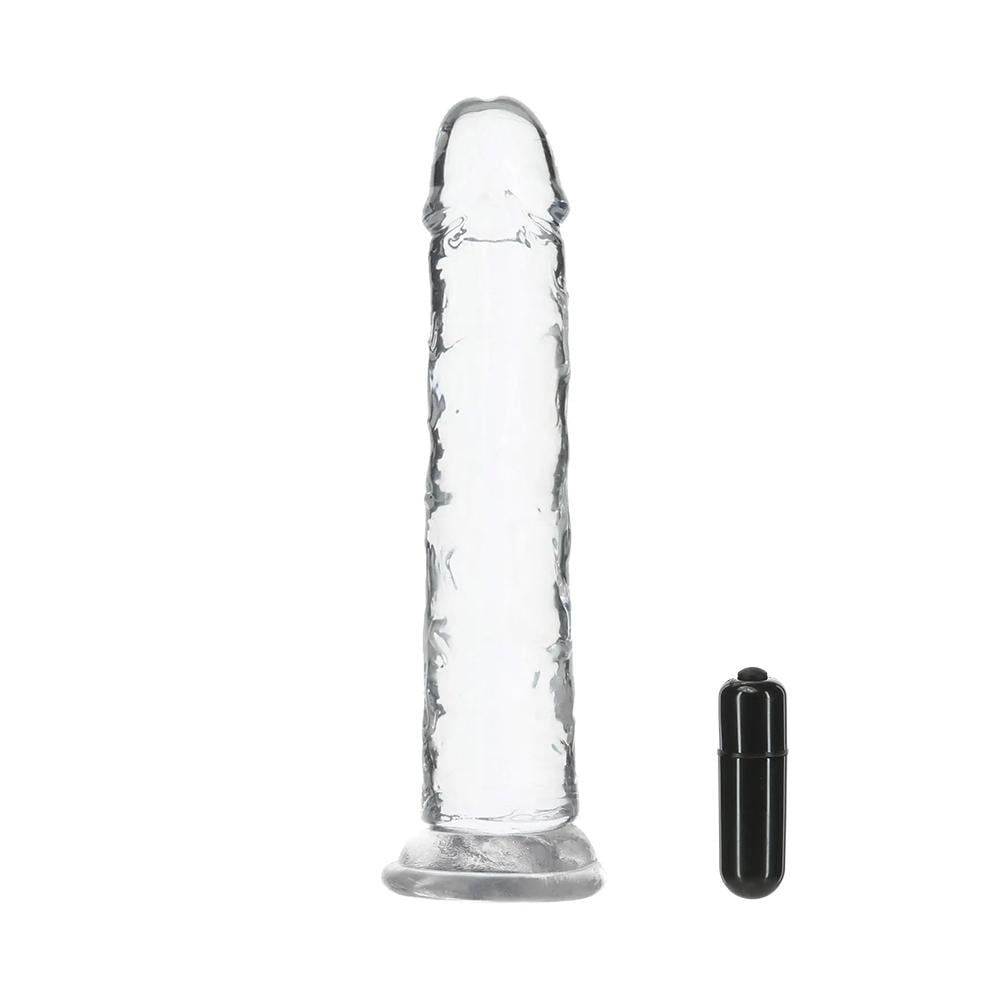 Фаллоимитатор на присоске с вибропулей Addiction Crystal Clean & Clear Toy Collection 7" 17,8 см Прозрачный (48495) Фаллоимитатор на присоске с вибропулей Addiction Crystal Clean & Clear Toy Collection 7" 17,8 см Прозрачный (48495)