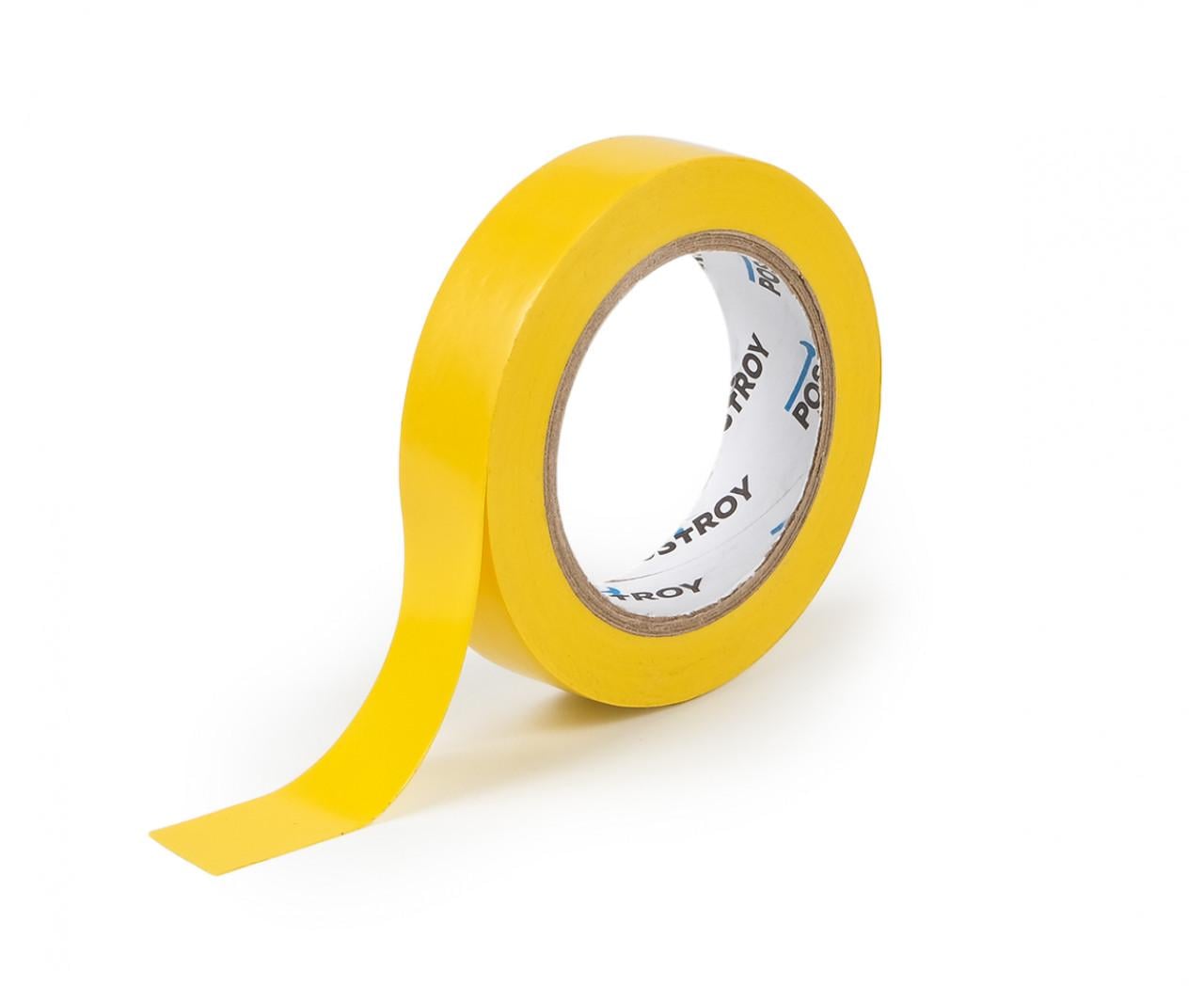 Лента изоляционная Postroy Polax 30 м Yellow (IT-30185)