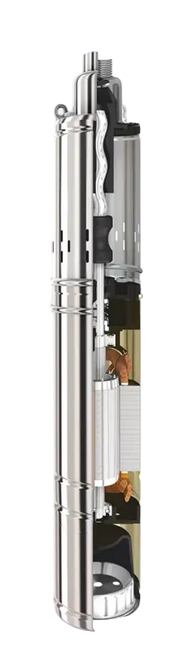 Шнековый насос TEKK HAUS 3QGD 1.9/6 600W/800W15 м кабель 3QGD 1.9/10 800W