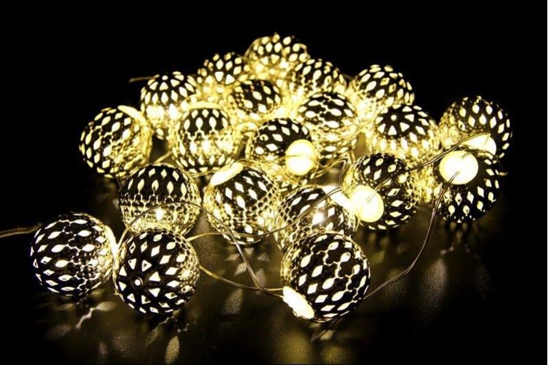 Гирлянда 20 LED слой LED 20 metal WW Warm White (41059)