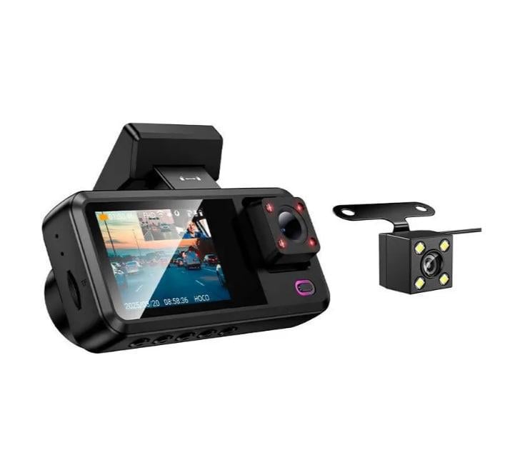 Видеорегистратор Hoco DV15 Wi-Fi Черный (021779) - фото 3 Видеорегистратор Hoco DV15 Wi-Fi Черный (021779) - фото 3