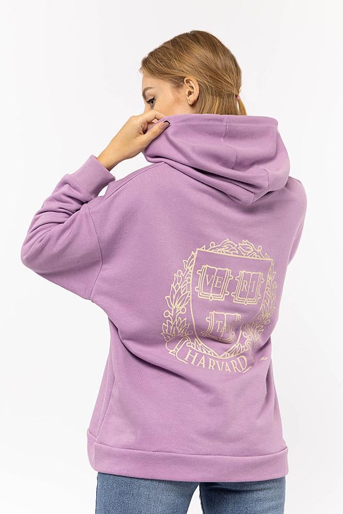 Худи женское ЦБ-00199144 р. 46 Сиреневый (SKT000865245) - фото 3