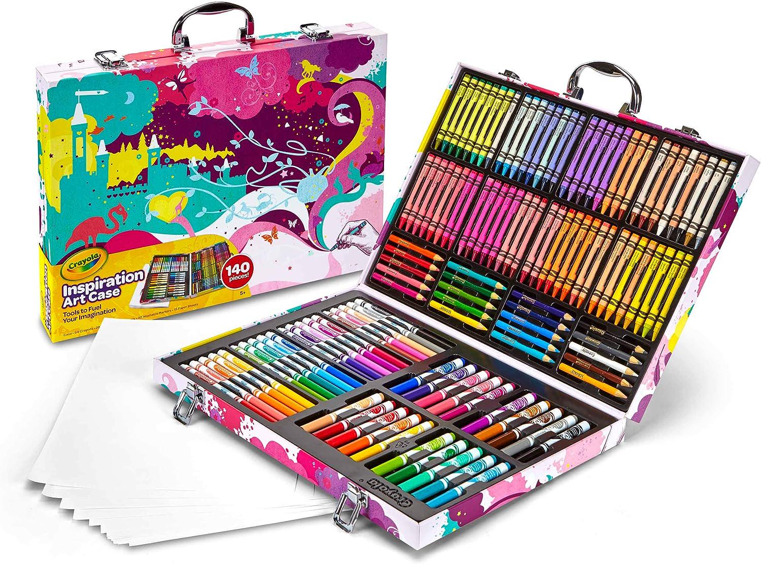 Набор для рисования Crayola Inspiration Art Case 140 шт. Pink (12088993) - фото 4