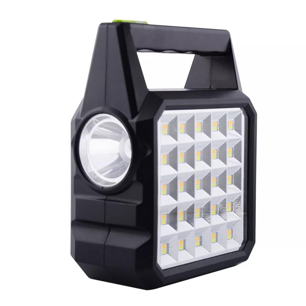 Ліхтар LED GD105 із сонячною панеллю на 3 лампи