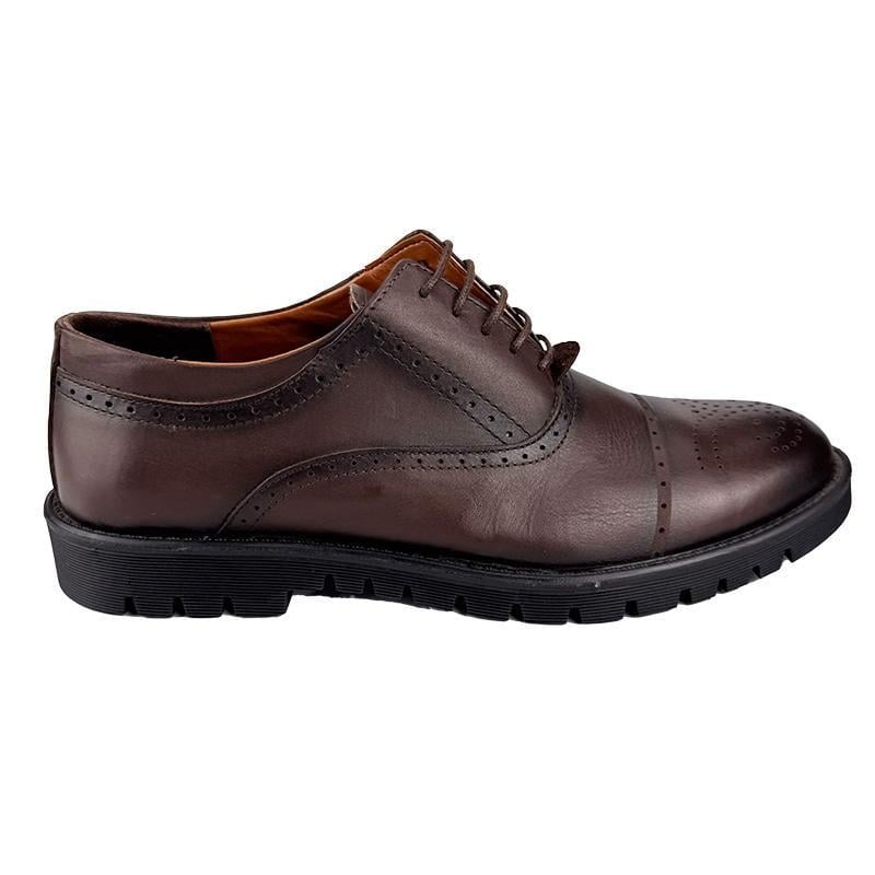 Оксфорды мужские кожаные N-00404 p. 44 28,5 см Коричневый