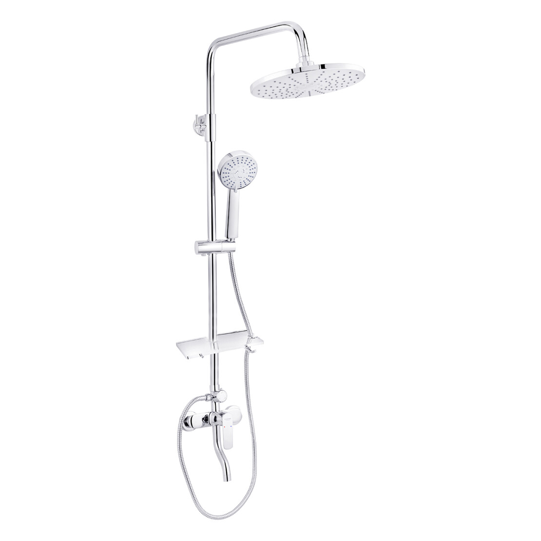 Душевая система Kroner KRP Armada C064K ручная лейка 5 режимов Хром (CV024319)