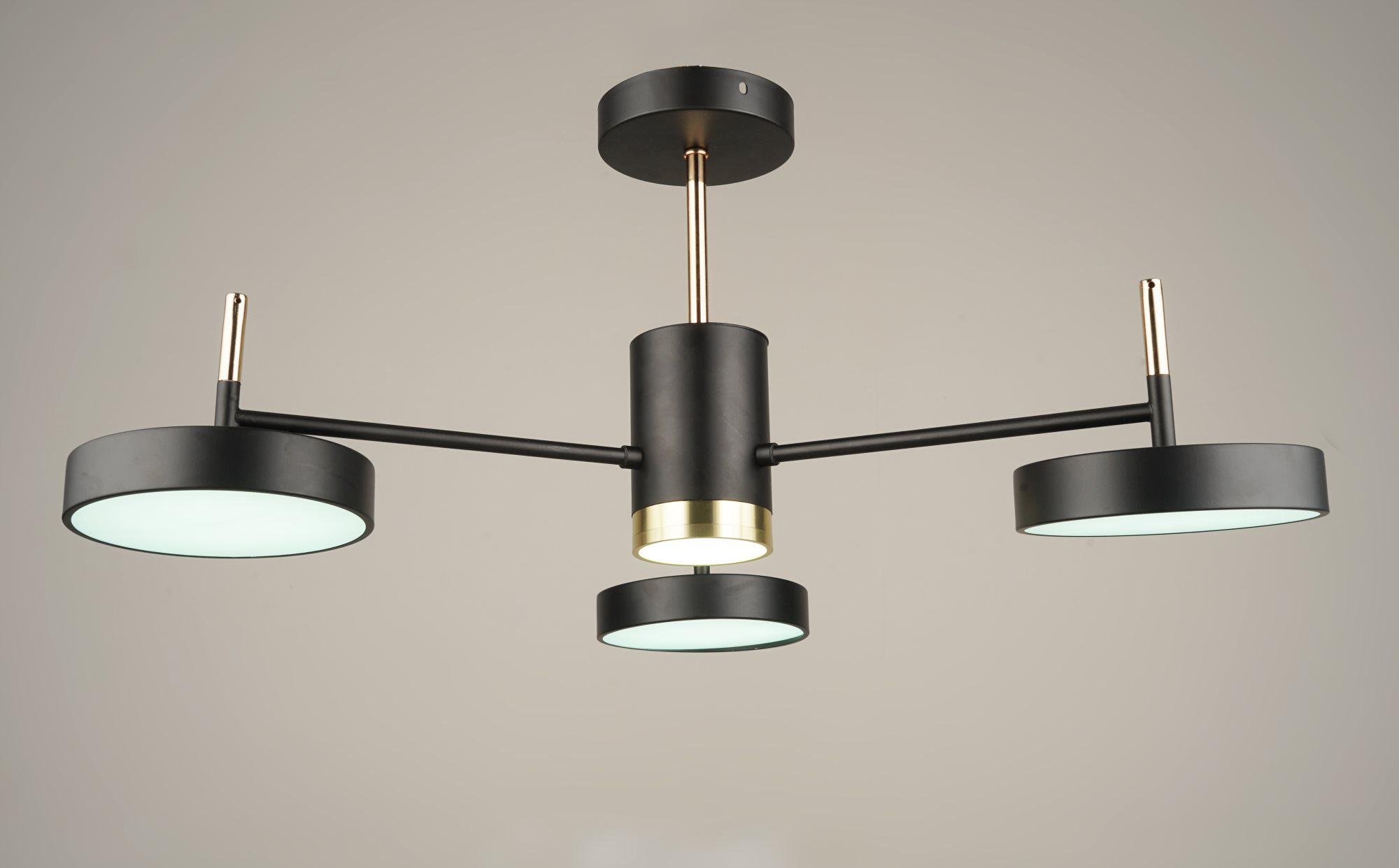 Люстра потолочная светодиодная Sirius B N4192/3 BK/FGD