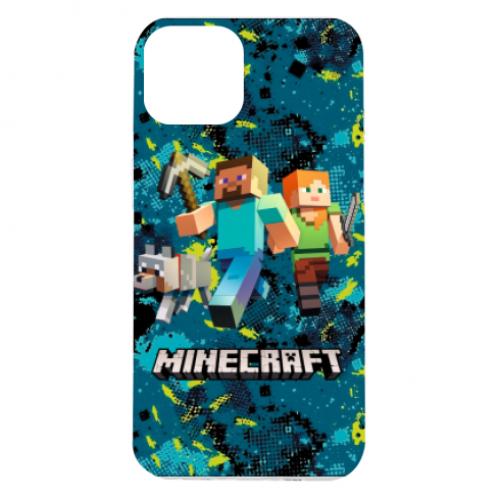 Чехол для iPhone 14 Minecraft Steve Alex And Dog (13274717-46-134799)