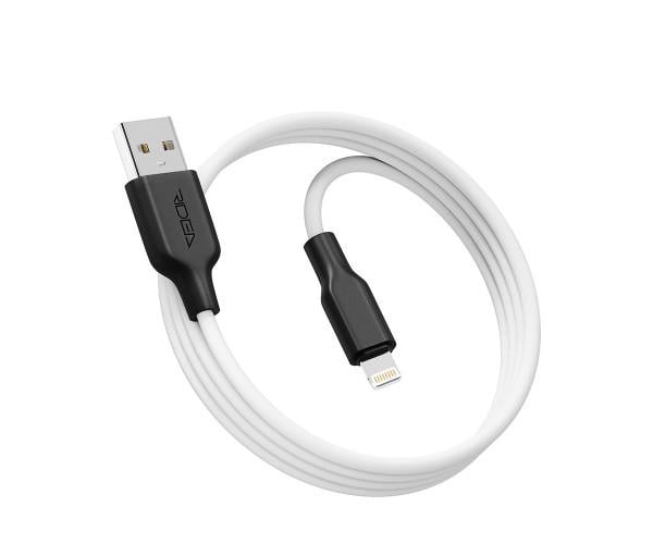 Кабель Data Ridea RC-AI21 AirSiliconePro Lightning 12W White/Black Кабель Data Ridea RC-AI21 AirSiliconePro Lightning 12W White/Black