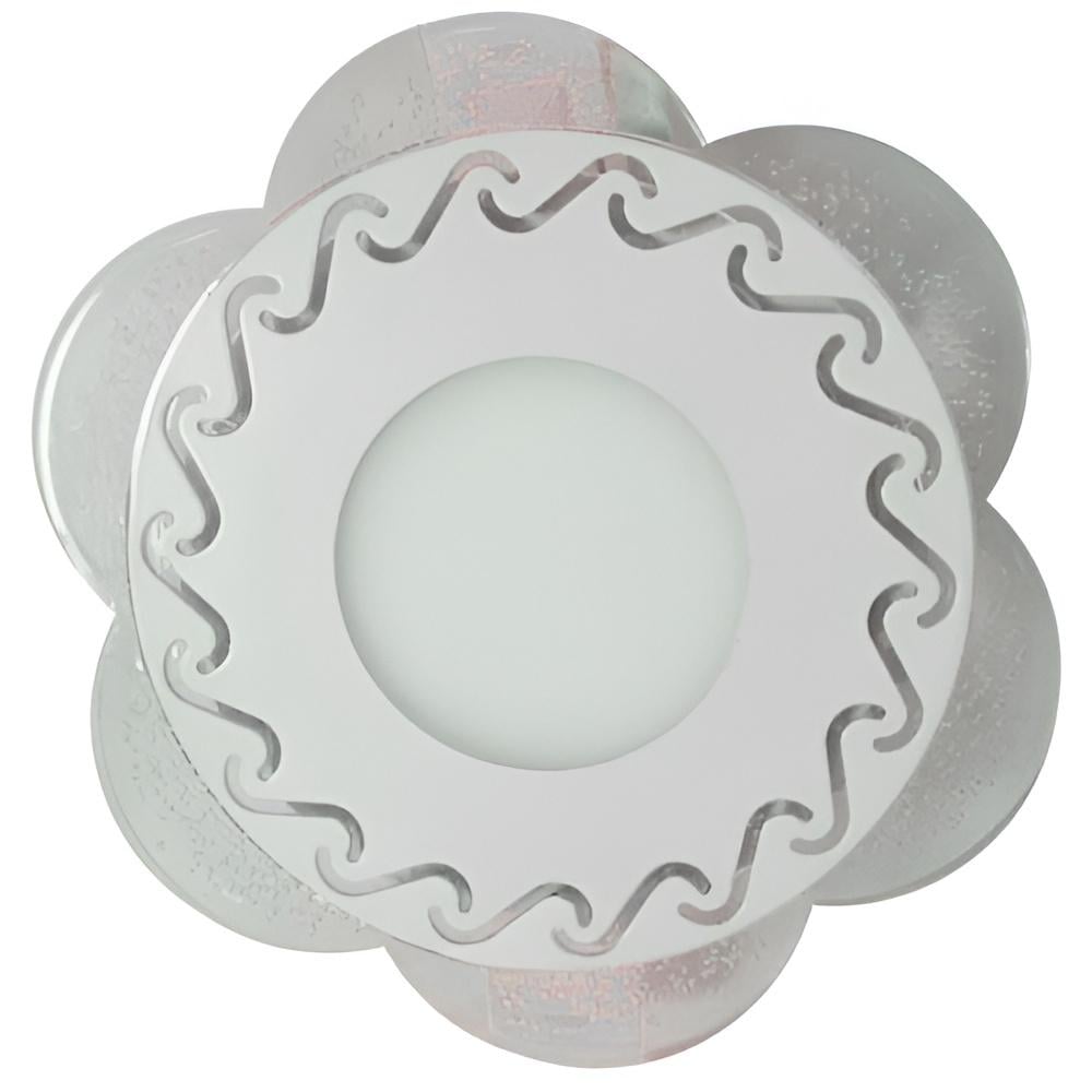 Панель LED Lemanso Тень 3W+3W 350Lm 4500K с розовой подсветкой (LM1017)