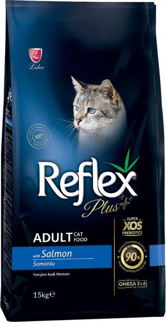 Корм сухой полноценный и сбалансированный для котов Reflex Plus с лососем 15 кг (11237098) Корм сухой полноценный и сбалансированный для котов Reflex Plus с лососем 15 кг (11237098)