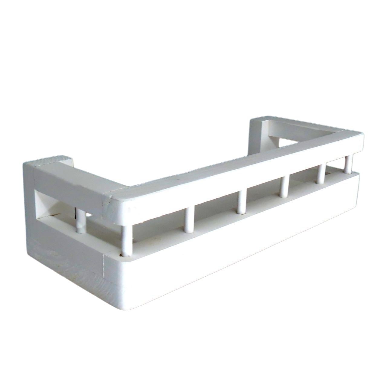 Полка настенная/настольная из дерева Сакаба с бортиком Зефир (ПНС/010920)