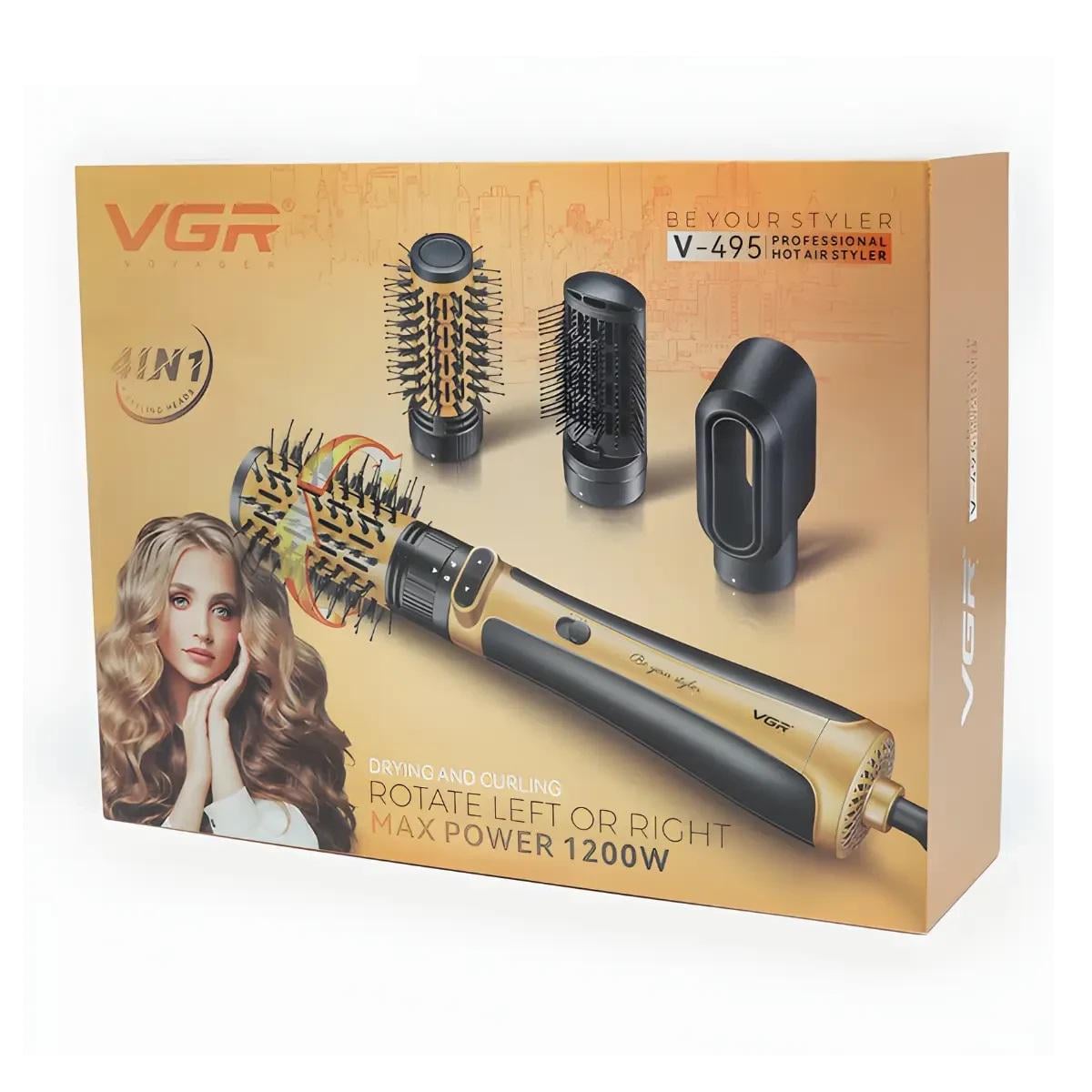 Фен-щетка VGR V-495 4в1 с ионизацией и вращением (10436)