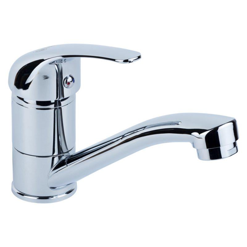 Змішувач для кухні TAU TN Ø35 на шпильці гусак прямий 150 мм (TN-2B142C)