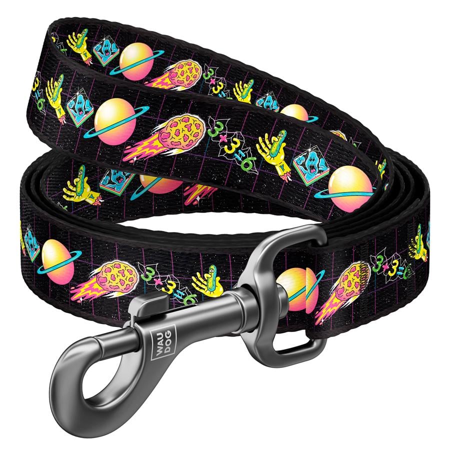 Поводок для собак WAUDOG Рик и Морти 3 нейлоновый 122 см 15 мм (44972)