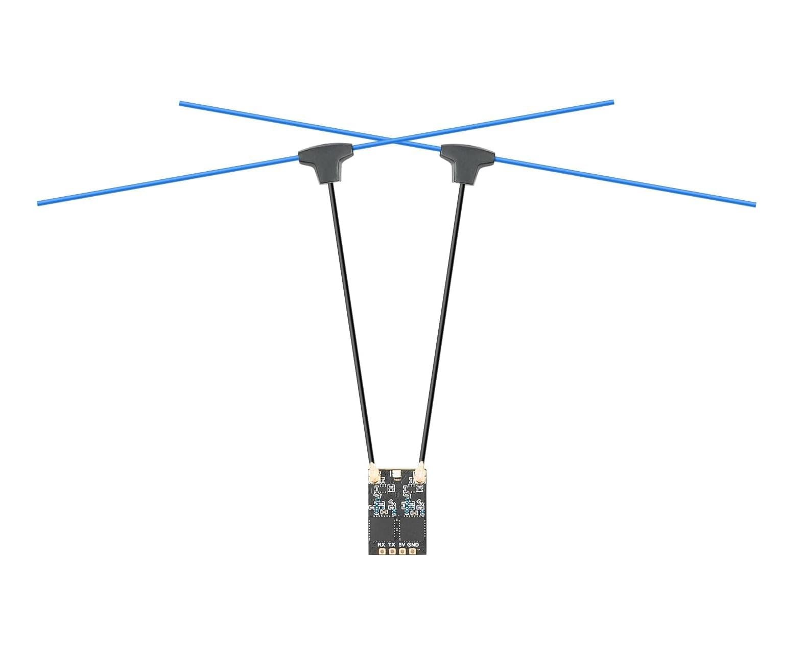 Приемник управления ELRS 915MHz BetaFPV SuperD RX+2х Т-антенны для FPV дронов (00-00023433)