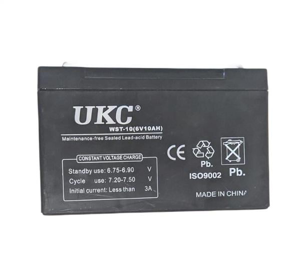 Аккумулятор кислотный 6V 10Ah UKC Battery WST-10V (000021227)