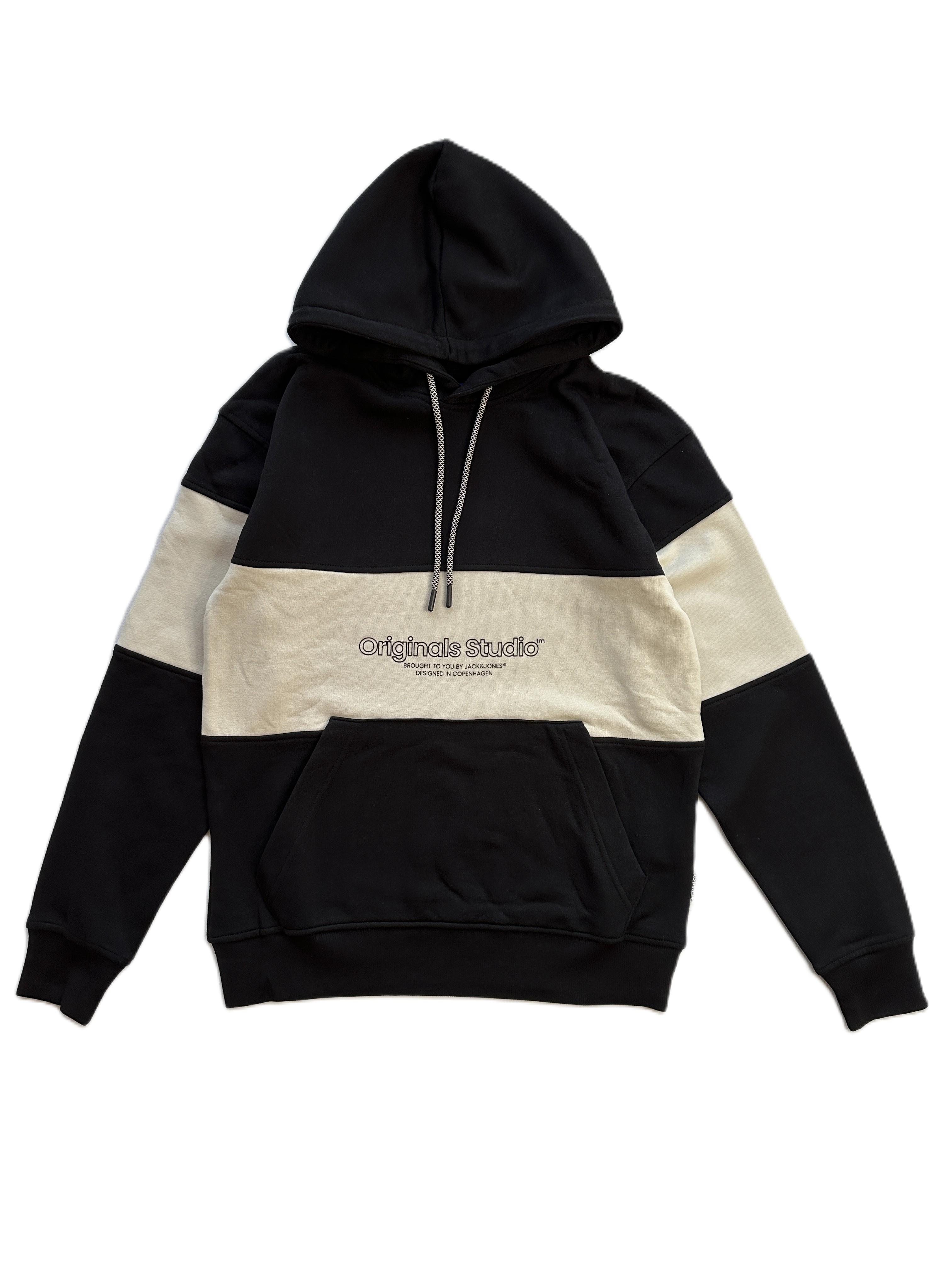 Худи для подростка Jack & Jones 12246802-1 утепленное S Черный/Белый (23874126) - фото 4 Худи для подростка Jack & Jones 12246802-1 утепленное S Черный/Белый (23874126) - фото 4