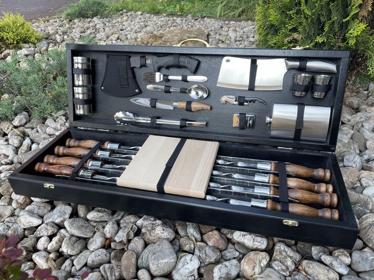 Набір шампурів Турист 4 в кейсі Black (11289583) - фото 7 Набір шампурів Турист 4 в кейсі Black (11289583) - фото 7