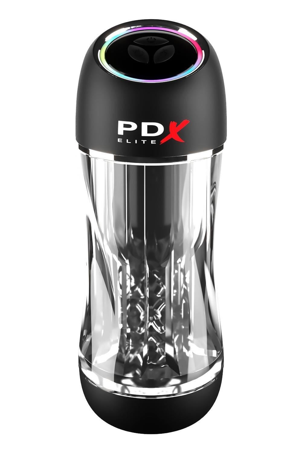 Мастурбатор PipeDream PDX Elit Viewtube Pro Clear с вибрацией и вакуумом 23 см (PD61451)