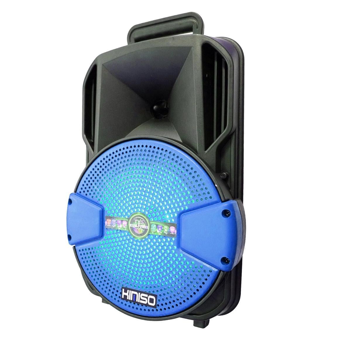 Колонка Kimiso KS-M1 FMHi-Fi с микрофоном и подсветкой Синий (1009207-Blue)