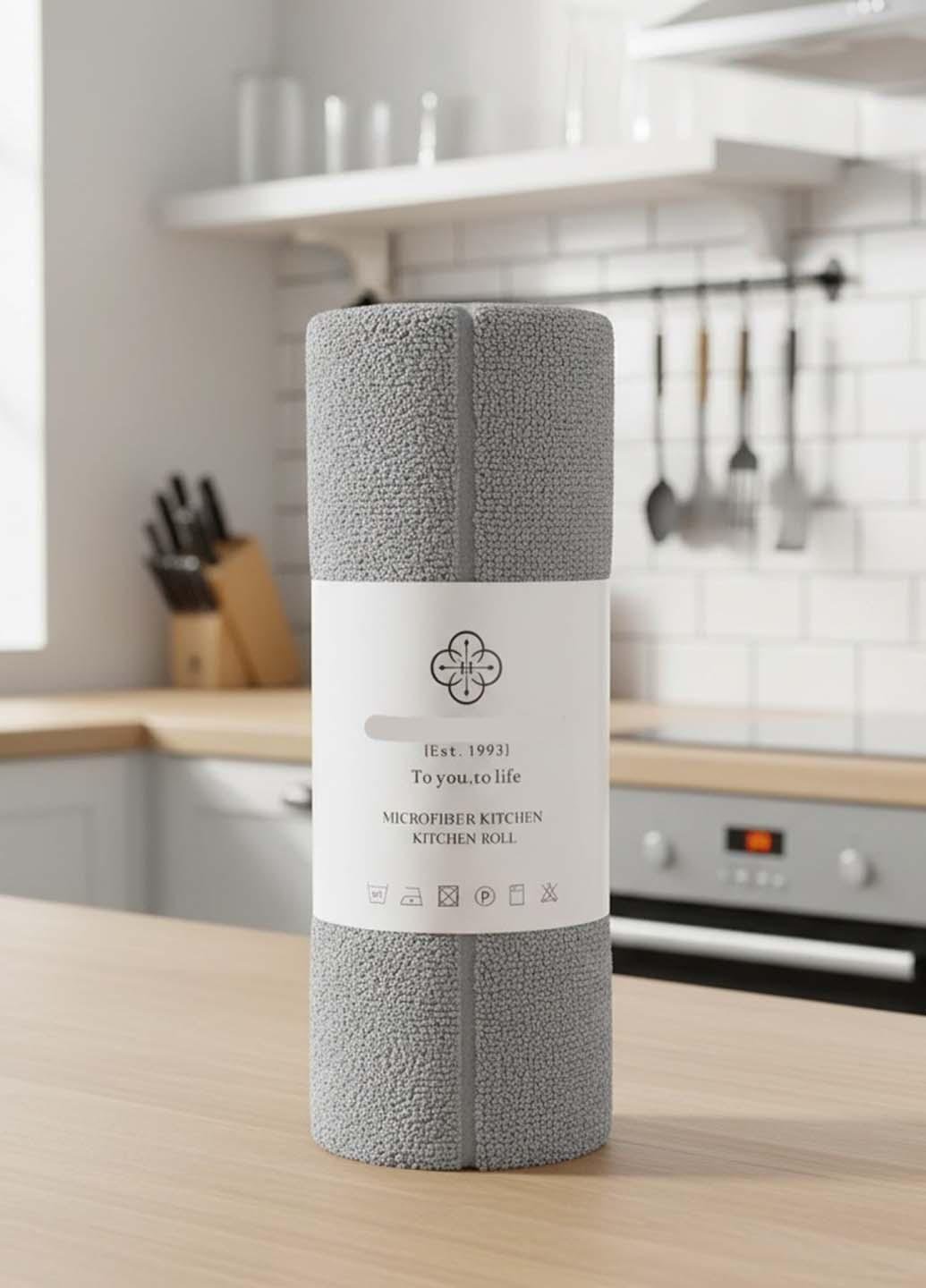 Набор кухонных салфеток микрофибра в рулоне 20 шт. 25х25 см