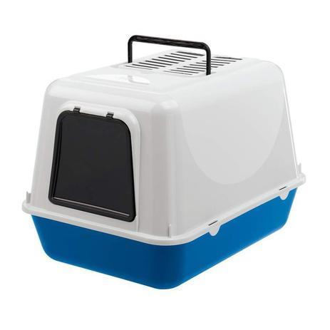 Туалет для кошек Ferplast Clear Cat 20 55х40х38 см Белый/Синий (72053199)
