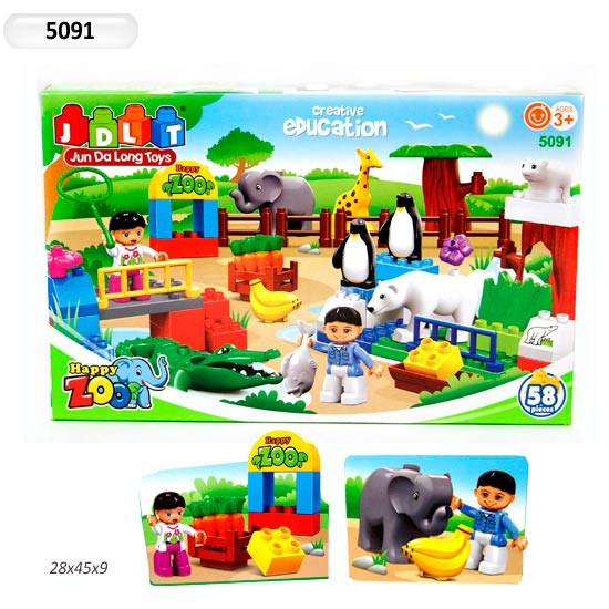 Конструктор детский Jdlt 5091 зоопарк Creative education - фото 2 Конструктор детский Jdlt 5091 зоопарк Creative education - фото 2