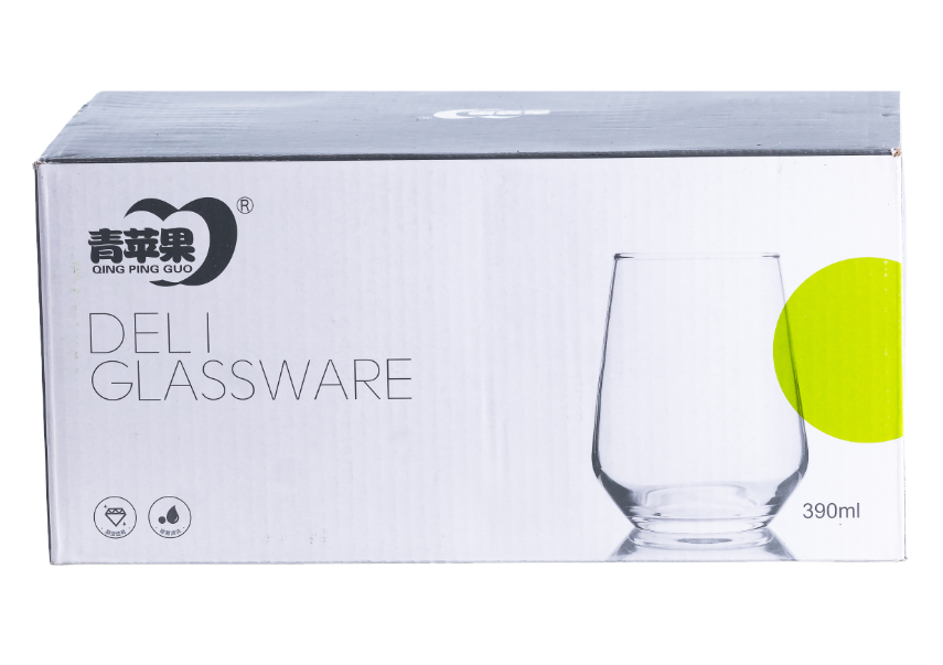 Набір склянок Deli Glassware 6 шт. по 390 мл Прозорий - фото 4 Набір склянок Deli Glassware 6 шт. по 390 мл Прозорий - фото 4