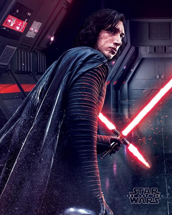 Постер плакат Звёздные Войны Последние Джедаи/Star Wars The Last Jedi Kylo Ren Rage 40x50 см