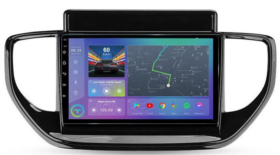 Автомагнітола штатна Phantom DVA-2K9 Pro Max Hyundai Accent/Verna 2021- 9" (PH-220658128)