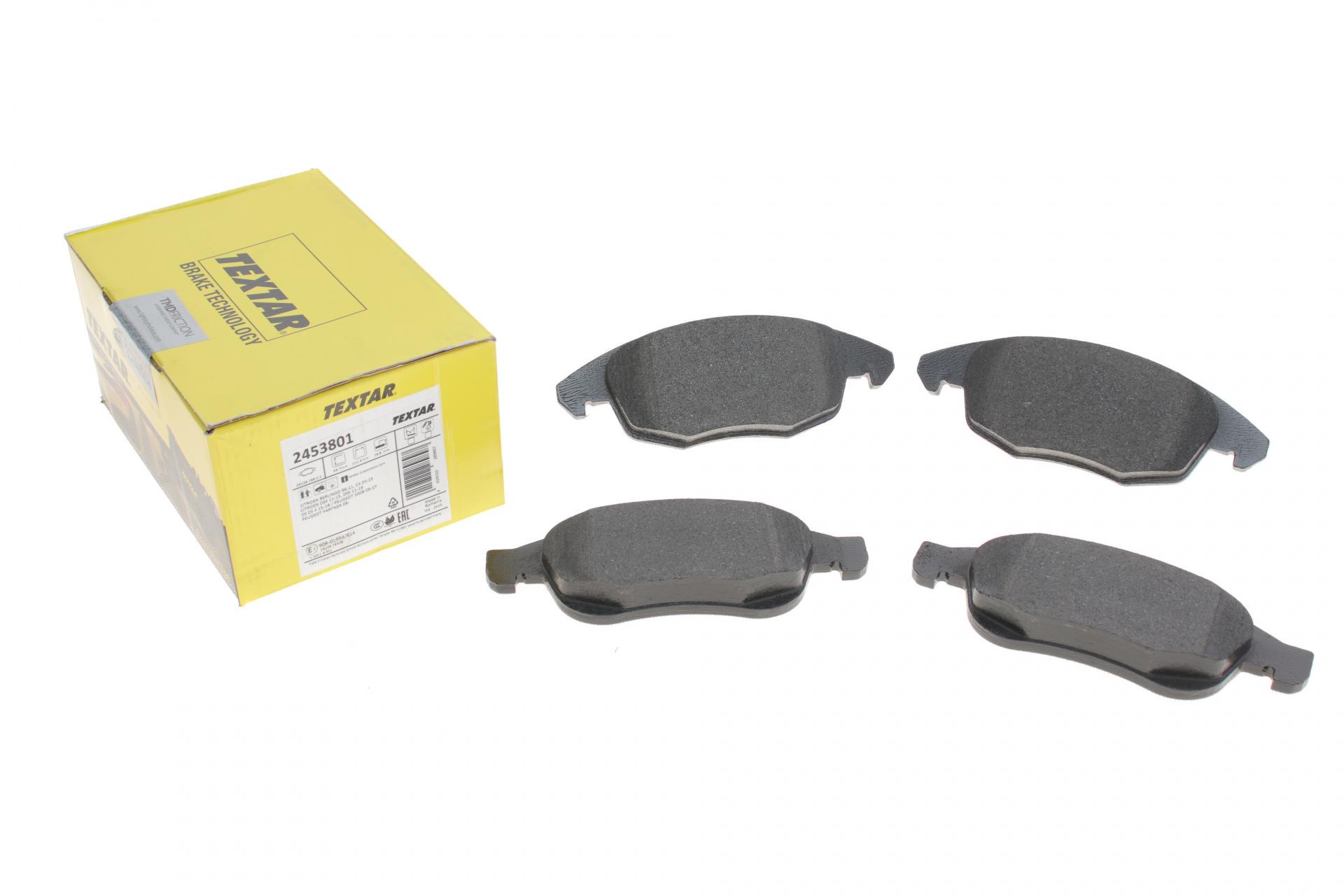 Тормозные колодки передние TEXTAR для Citroen Berlingo/Peugeot Partner 08- Teves Q+ (2453801)