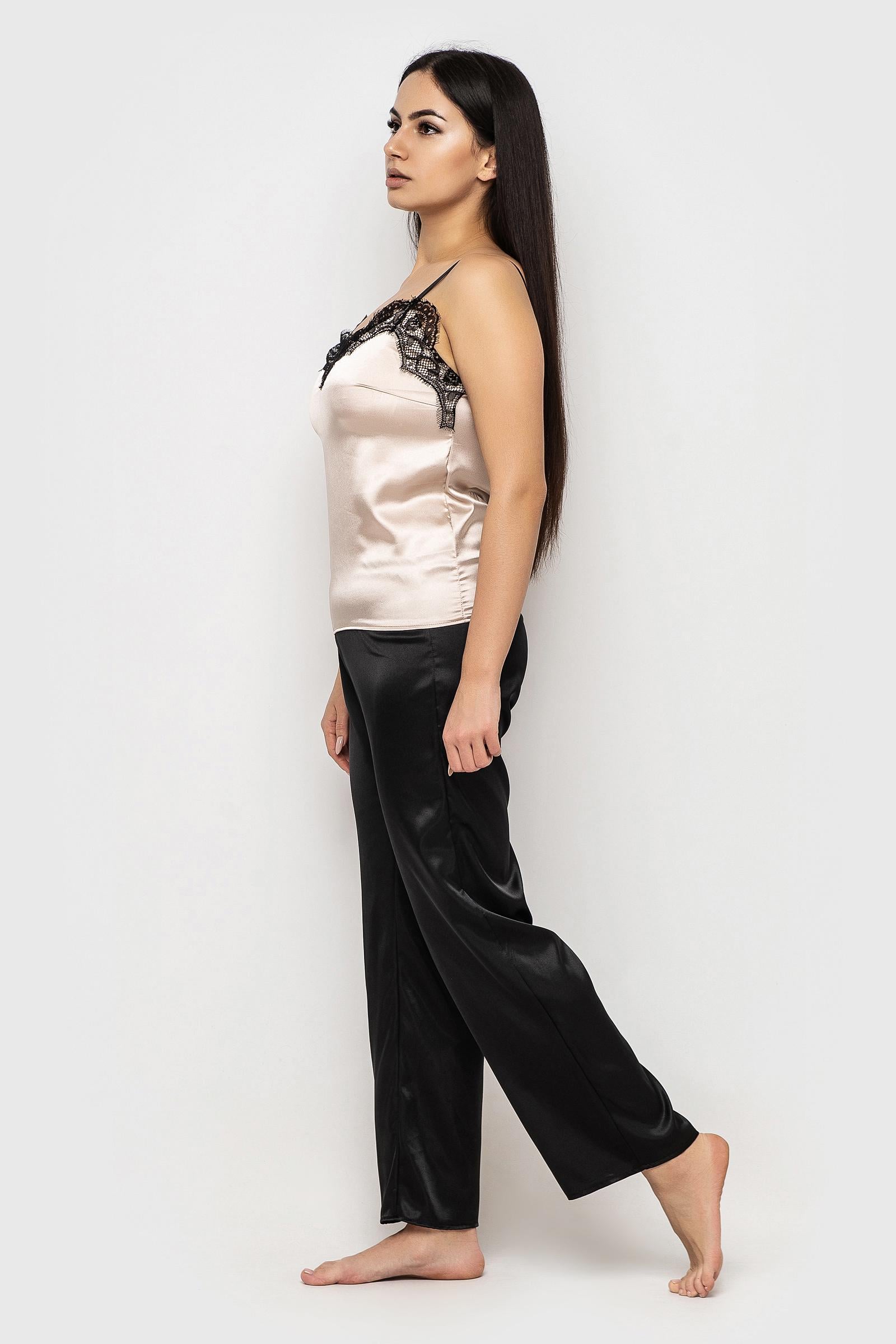 Домашній костюм Ghazel 17111-22/8 Мадрид р. 52 Кремовий/Чорний (5625152)